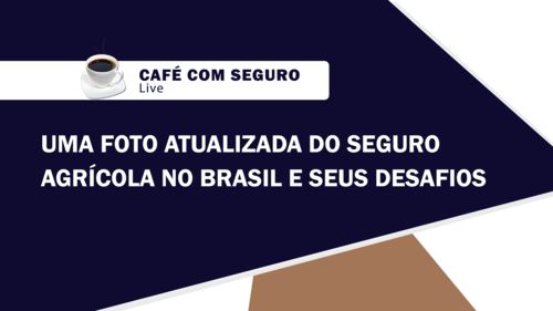 Café com Seguro Live l Uma foto atualizada do Seguro Agrícola no Brasil e seus desafios
