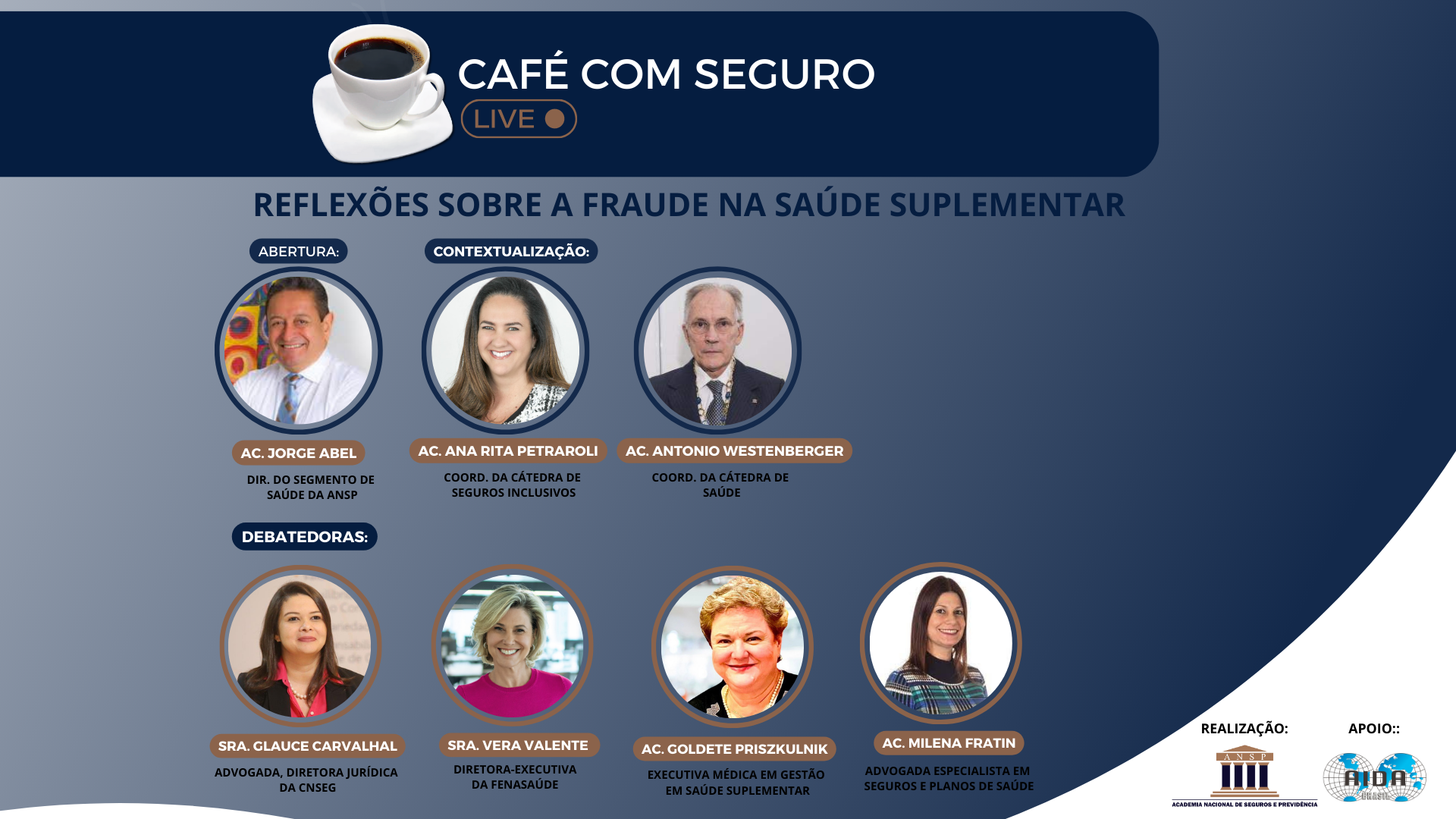 Café com Seguro live l REFLEXÕES SOBRE A FRAUDE NA SAÚDE SUPLEMENTAR